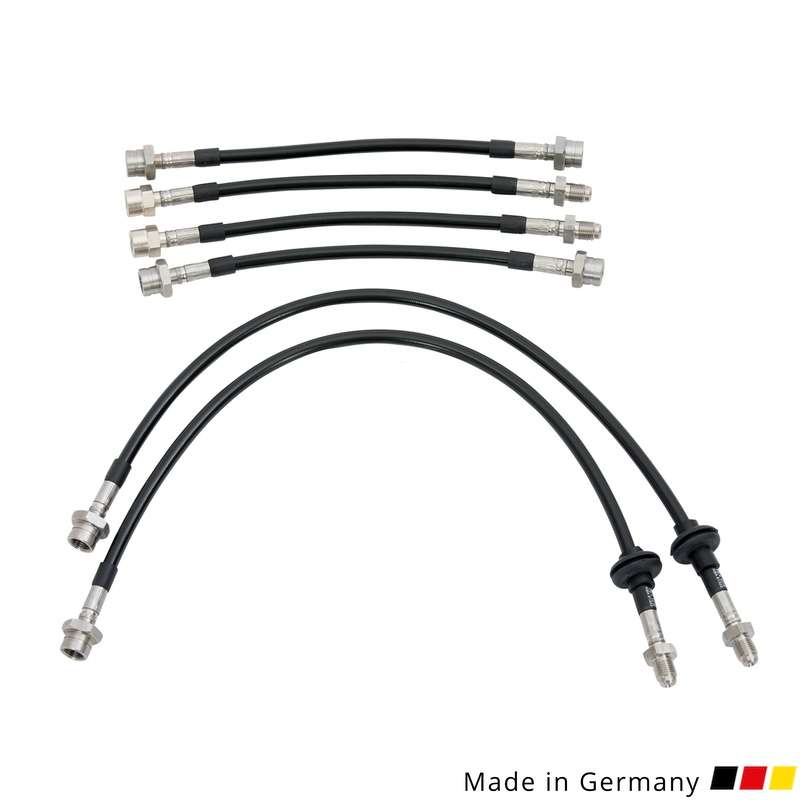 Stahlflex Bremsleitungen passend für E36 inkl. M3 | Z3 Vorder- und Hinterachse BMW