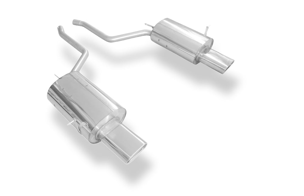 FOX Duplex-Sportauspuff – BMW E38 735i, 160 × 80 mm Typ 53, mit Ausschnitt