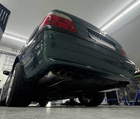 FOX Duplex-Sportauspuff – BMW E38 735i, 2 × 63 mm Typ 28