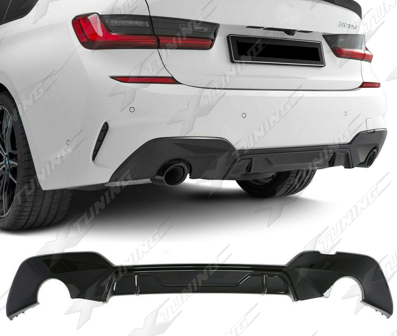 BMW G20/G21 Heckdiffusor P-Style – Schwarz Glanz – HDG2001