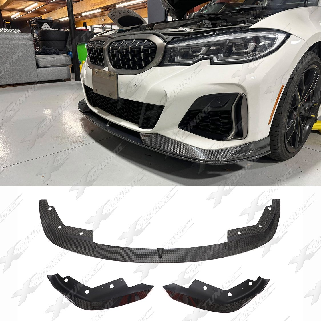 BMW G20/G21 Frontlippe – Echtcarbon – FSG2005