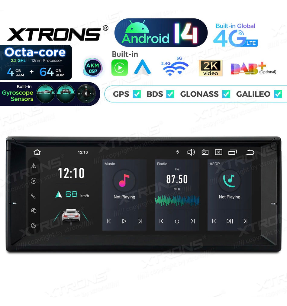 XTRONS PX1439BLHGS – 10.25” Android 14 Autoradio für BMW E39