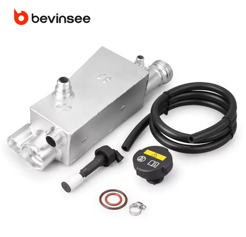 BEVINSEE Kühlmittel-Ausgleichsbehälter Kit mit Deckel – BMW E46 M52TU / M54