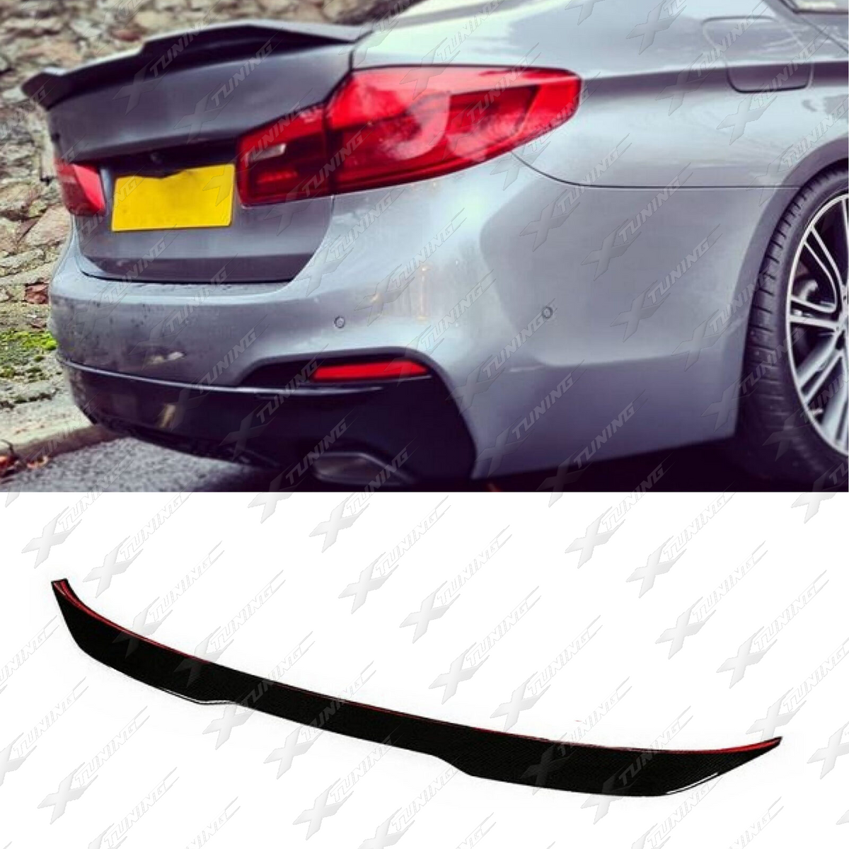 BMW F90/G30 Heckspoiler P-Style – Schwarz Glanz – HSG3025B
