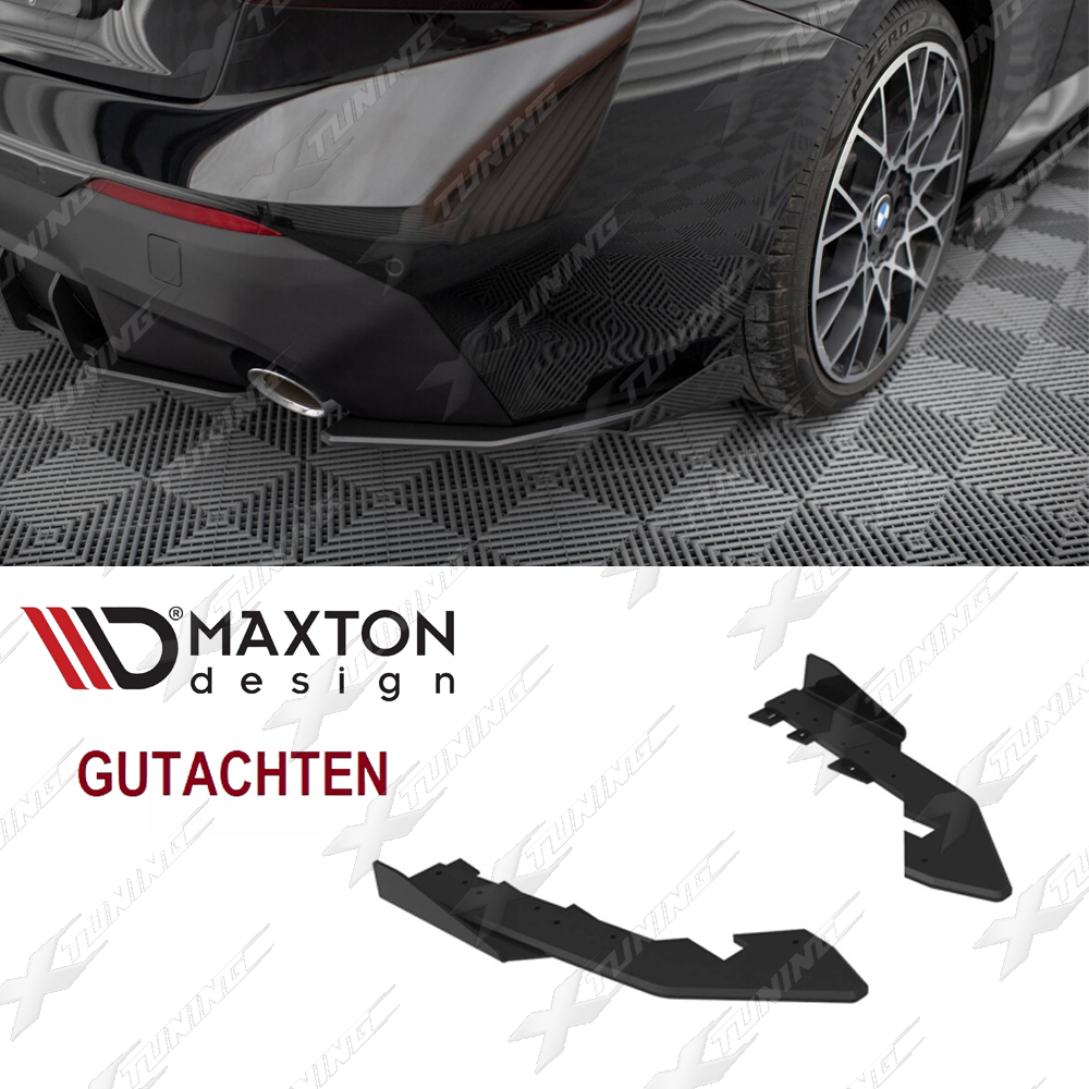 BMW G42 Diffusor-Flaps Maxton Design – Schwarz Matt / Glanz – HDG42MX02