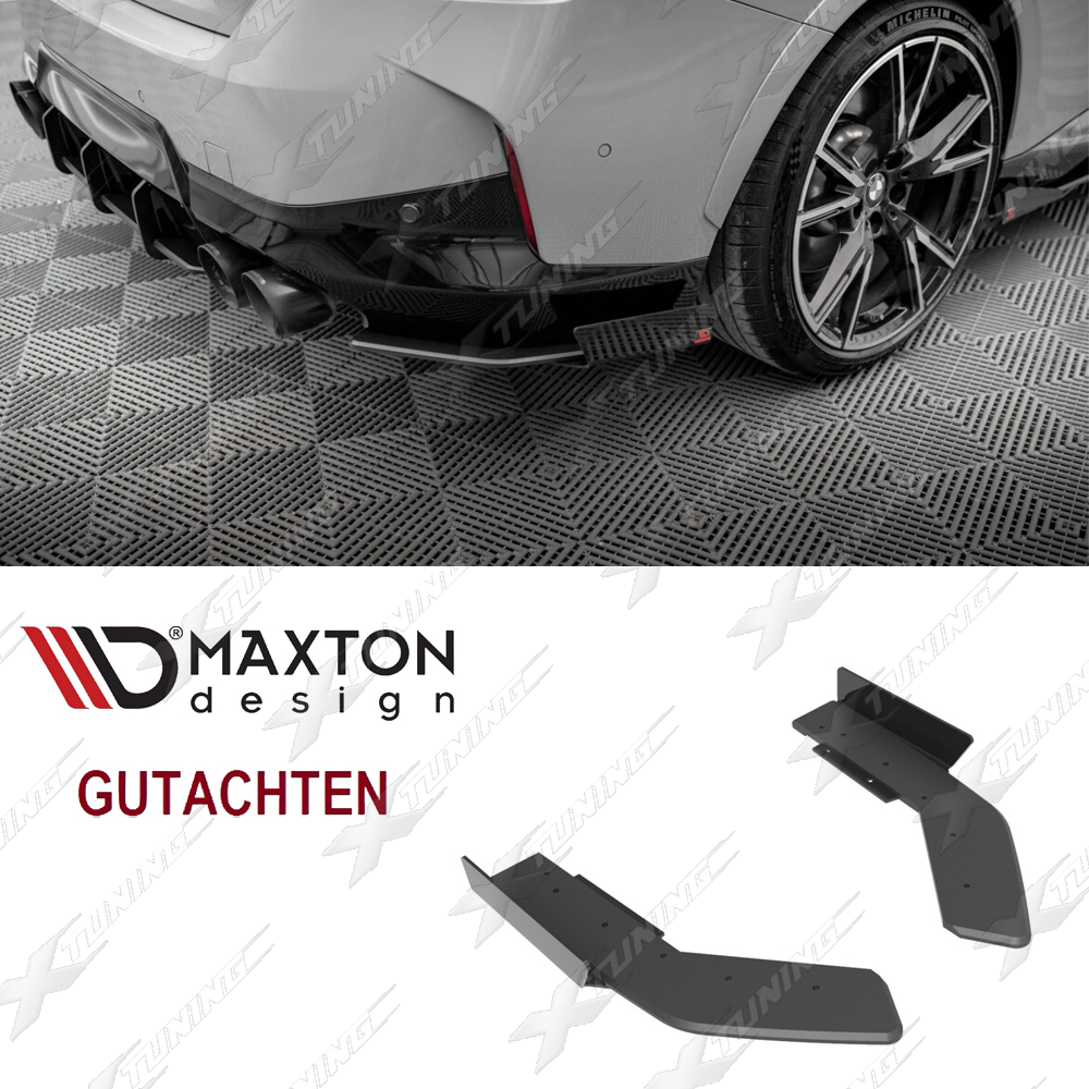 BMW G42 M240i Diffusor-Flaps Maxton Design – Schwarz Matt / Glanz – HDG42MX05