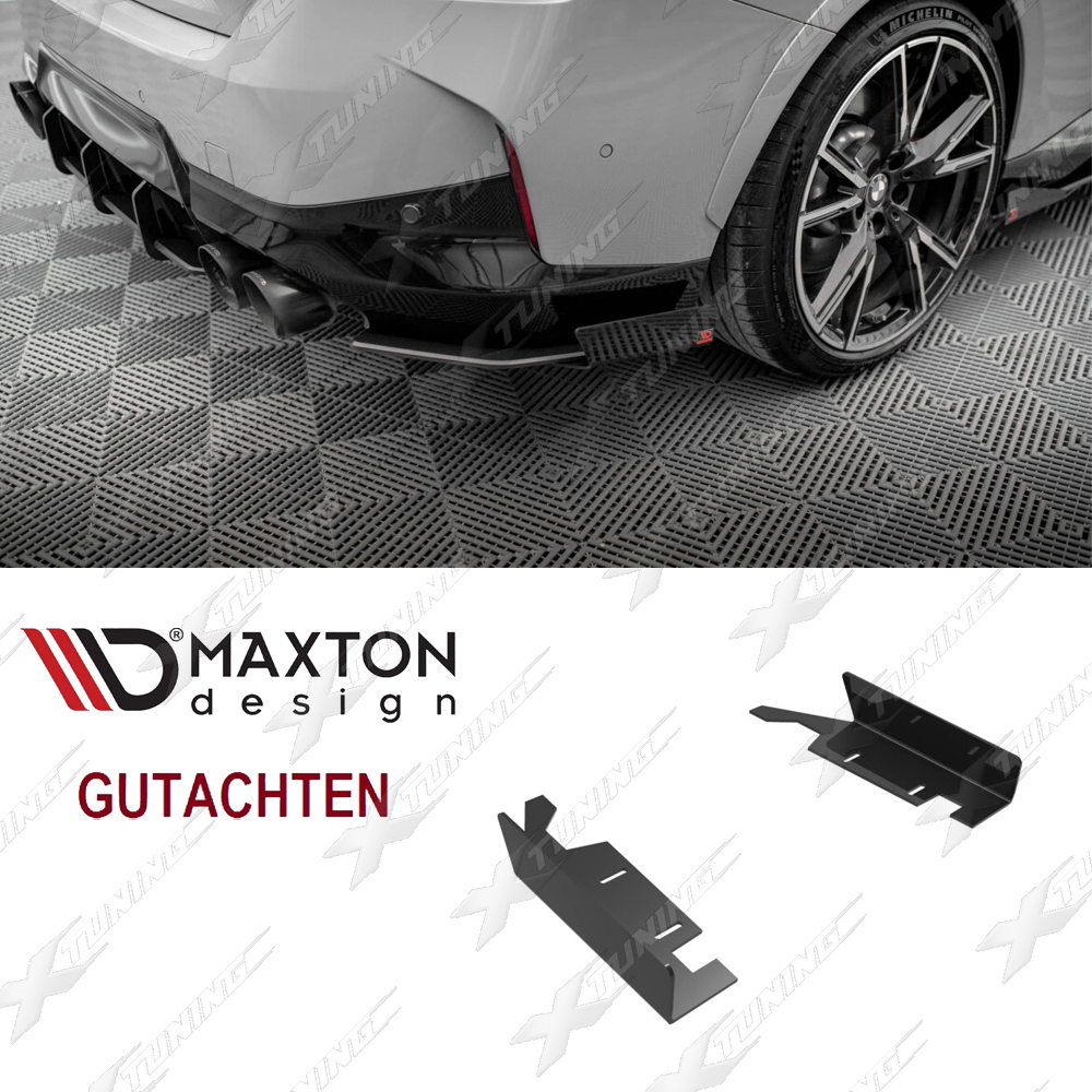 BMW G42 M240i Diffusor-Flaps Maxton Design – Schwarz Glanz – HDG42MX04