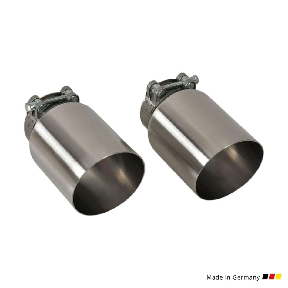 90 mm Endrohrblenden Edelstahl passend für F2x 135 235 | F3x 335 340 BMW