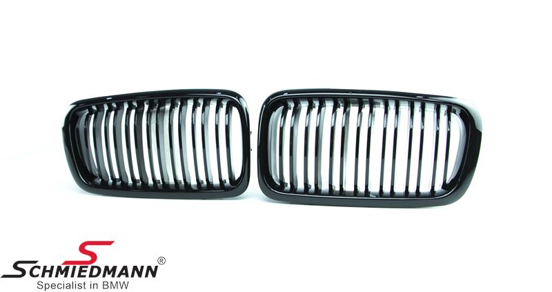 Münich Edition Doppelsteg-Nierensatz Schwarz glänzend – BMW E38