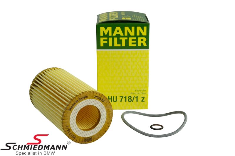 MANN-FILTER HU 718/1 z Ölfilter – BMW E39 520d M47