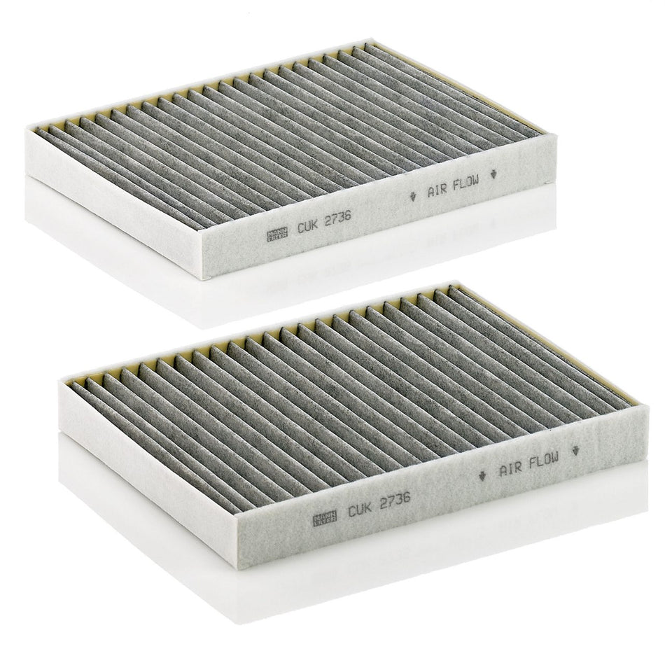 MANN-FILTER CUK 2736-2 Aktivkohle-Innenraumfilter-Satz – BMW E39