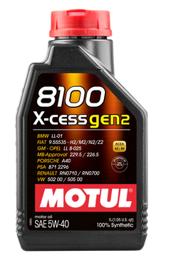 Motul 8100 X-CESS GEN2 5W-40 1 Liter – BMW Longlife-01