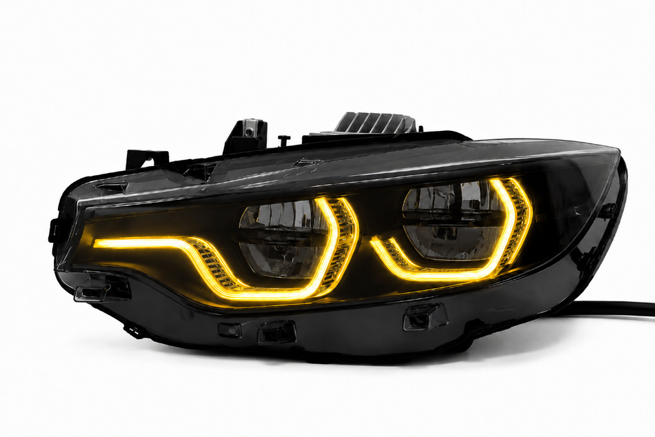 VMSS IKON V3 Black Shadow LED-Scheinwerfer – Gelb/Weiss – BMW F32/F33/F36/F80/F82/F83