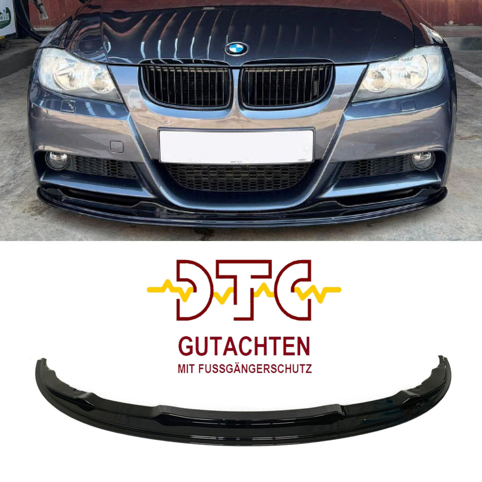 BMW E90 / E91 Vorfacelift M-Paket Frontlippe GTS – Schwarz Glanz | DTC