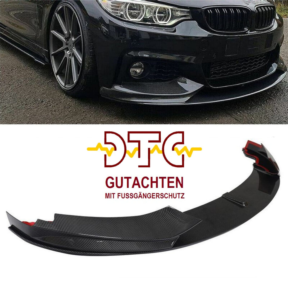 BMW F32 / F33 / F36 M-Paket Frontlippe P-Type – Carbon-Optik | DTC