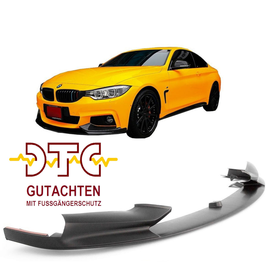BMW F32 / F33 / F36 M-Paket Frontlippe P-Type – Schwarz Matt | DTC