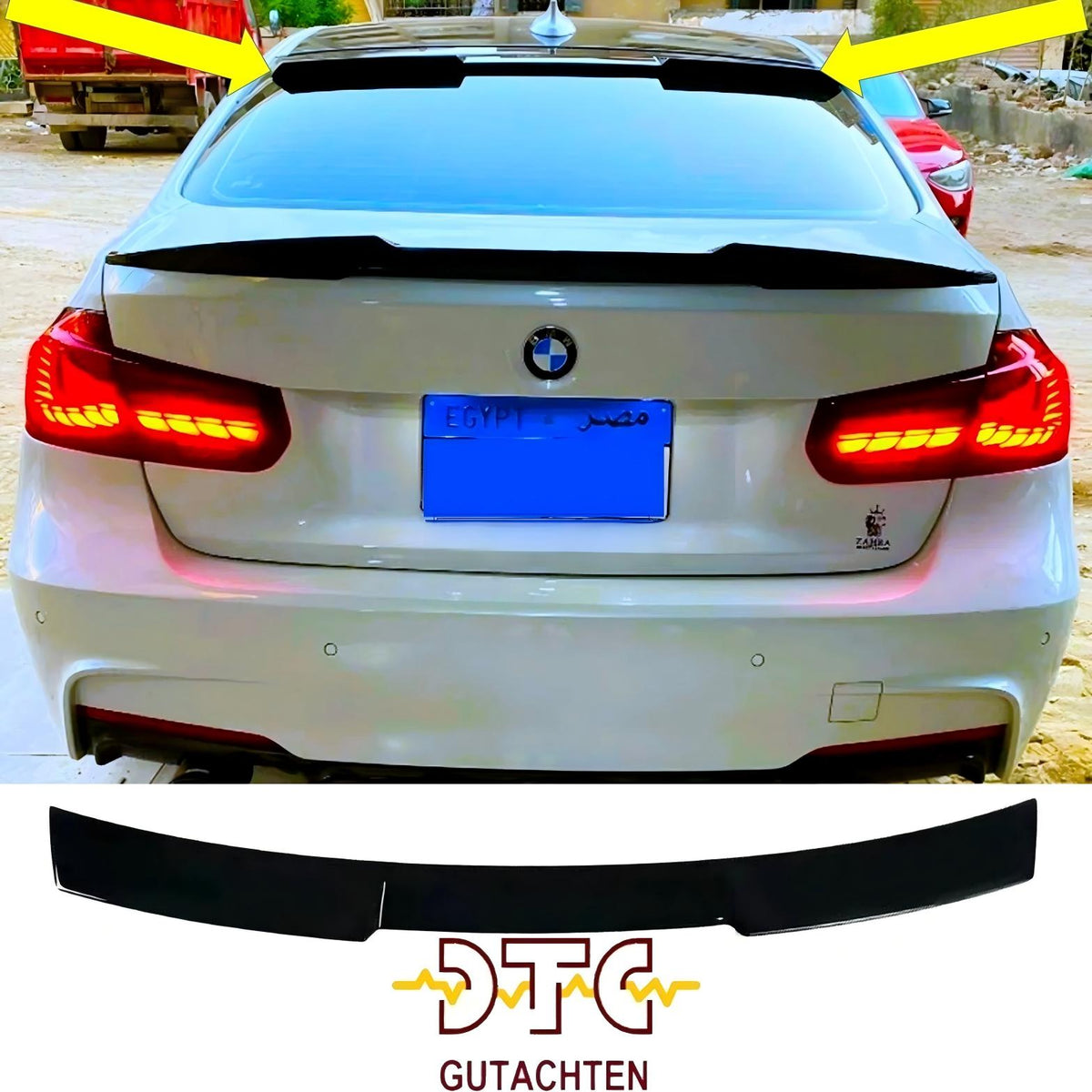 BMW F30 / F80 Dachspoiler V-Type – Schwarz Glanz | DTC