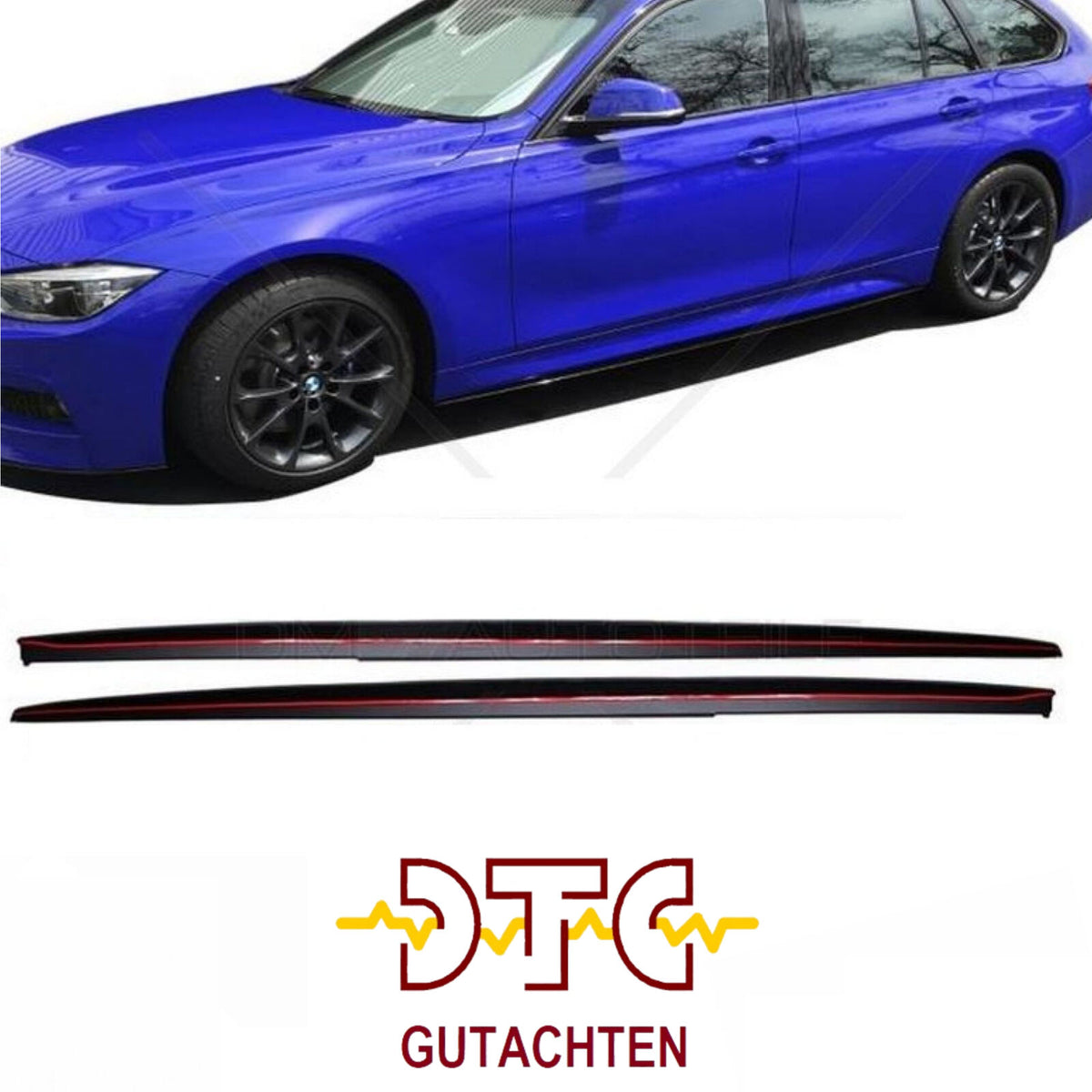 BMW F30 / F31 M-Paket Schwellerleisten – Schwarz Glanz | DTC